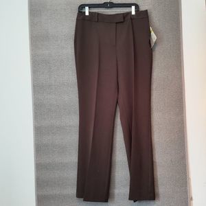 Leo & Nicole Pants Womens 14 Brown Chocolate Trousers Ladies Preppy 1814